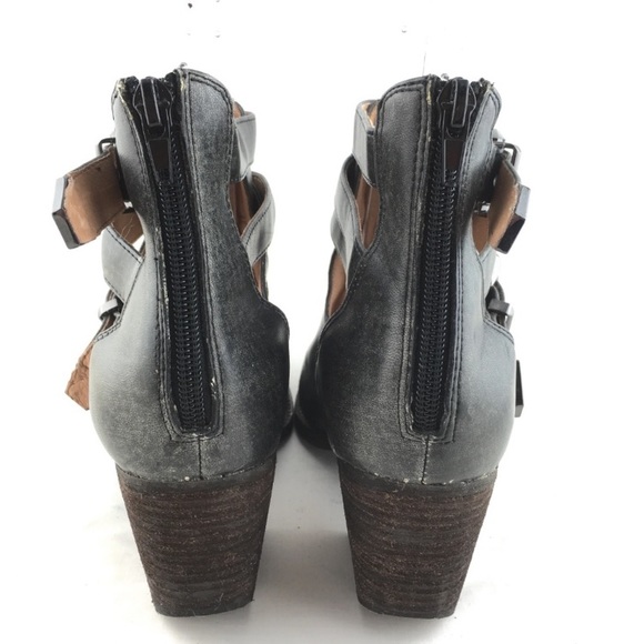 Ankle booties boots gray cut out strap Everwell 9 - Picture 4 of 8